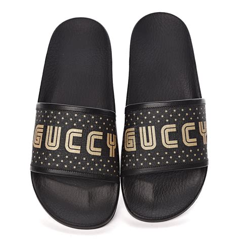 gucci slides that say gucci|Gucci slides clearance.